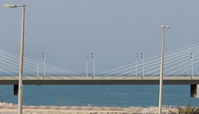 Access bridge, Lulu Island, Bahrain